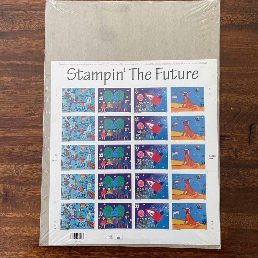 Stampin’ The Future PSA Full Pane - NWT